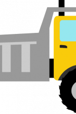 dump truck, construction - free svg file for members