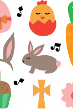 easter bundle, flower, rabbit, bunny, carrot, eggs, cross free svg file
