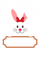 Easter Bunny Frame, Decoration Free Svg File