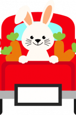 easter truck with bunny and carrots free svg file