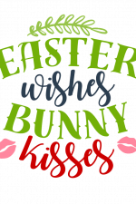 Easter Wishes Bunny Kisses Free Svg File