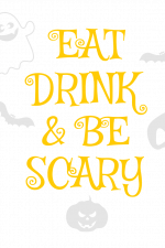Eat Drink And be Scary, Halloween Free Svg File
