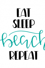 Eat Sleep Beach Repeat, Summer Free Svg File