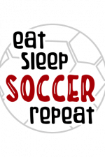 Eat Sleep Soccer Repeat Free Svg File