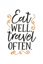 Eat Well Travel Often, Traveller Free Svg File