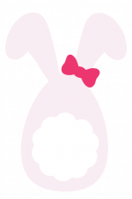 Egg Bunny Girl, Bow Free Svg File