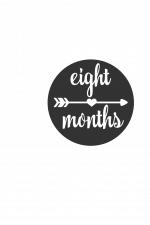 Eight Months, Baby Anniversary Free Svg File