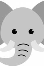 elephant head, baby, decoration free svg file