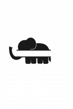 Elephant Split Text Frame, Animal Free Svg File