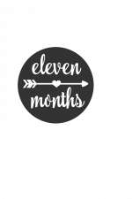 Eleven Months, Baby Free Svg File