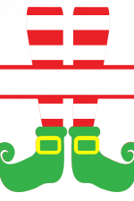 Elf Boy Split Leg, Christmas Free Svg File
