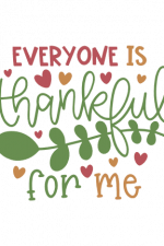 Everyone Is Thankful For Me, Child Thanksgiving Free Svg File
