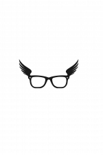 Eyeglasses with Wings, Free Svg File