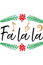 Fa La La, Christmas Free Svg File
