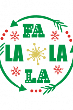 Fa La La La, Christmas Free Svg File