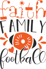 Faith Family Football, Ball, Sport Free Svg File