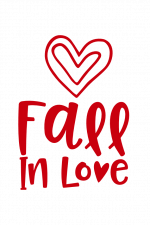 Fall In Love, Valentine's Day Free Svg File