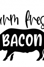 Farm Fresh Bacon, Cooking Free Svg File