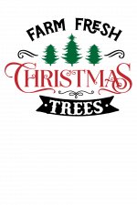 Farm Fresh Christmas Trees Free Svg File