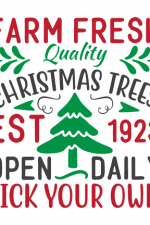 Farm Fresh Quality Christmas Trees Free Svg File