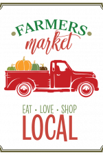 Farmer's Market Eat Love Shop Local, Farm Free Svg File