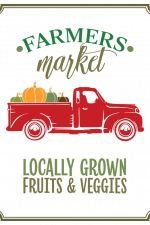 Farmer's Market Locally Grown Fruits And Veggies, Farm Free Svg File