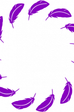 feathers circle monogram frame, carnival, mardi gras free svg file