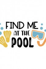 Find Me At The Pool, Summer Free Svg File