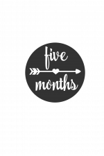 Five Months Arrow, Anniversary Free Svg File