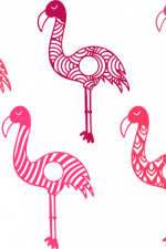 flamingo monogram frame bundle, summer free svg file