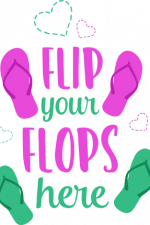 flip your flops here, summer free svg file images