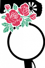 floral blow dryer monogram frame, salon, hair stylist free svg file