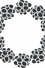 floral circle monogram free svg file