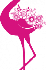floral flamingo, flowers, summer free svg file