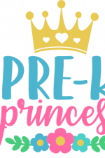 floral pre-k princess, graduation free svg file