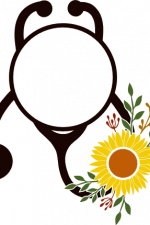 Floral Stethoscope, Monogram Frame, Medical Free Svg File