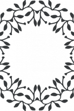 flourish decorative circle monogram frame free svg file