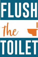 flush the toilet, funny bathroom free svg file