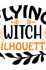 Flying Witch Silhouette, Halloween Free Svg File