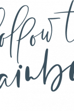 follow the rainbow, baby boho style sayings free svg file
