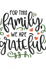 For This Family We Are Grateful, Happiness, Hearts Free Svg File