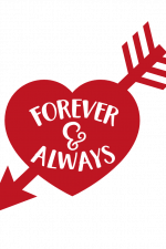 Forever And Always, Arrow Heart, Valentine's Day Free Svg File