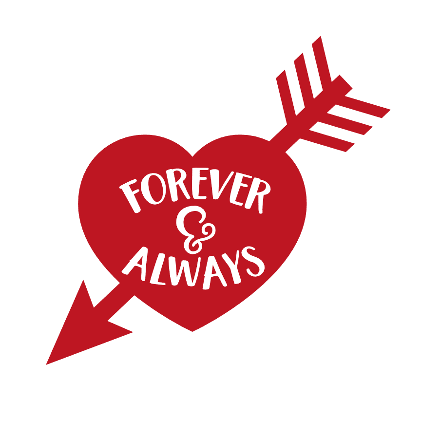 forever-and-always-arrow-heart-valentines-day-free-svg-file-SvgHeart.Com