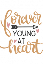 Forever Young At Heart, Motivational Free Svg File