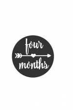 Four Months, Anniversary Free Svg File