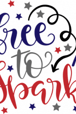 free to sparkle, patriotic, 4th of july free svg file