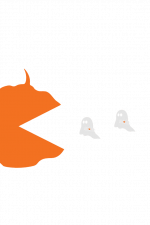 Funny Halloween Pac Man Free Svg File