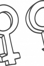 gender symbol, female - male free svg file
