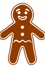 Ginger Bread Man, Christmas Free Svg File