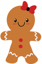 Gingerbread Girl Free Svg File